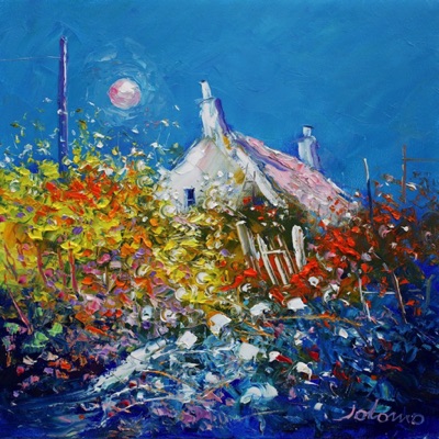 Strawberry moon wild garden Isle of Colonsay 16x16 Strawberry moon wild garden Isle of Colonsay 16x16